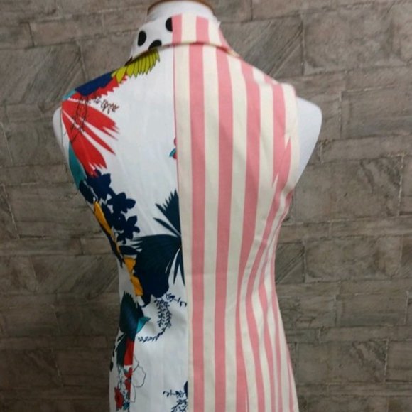 Dress Printed Colorful New Floral Striped - Picture 2 of 8